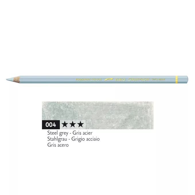 Kredka Caran d'Ache Pablo, kolor 004 Steel Grey