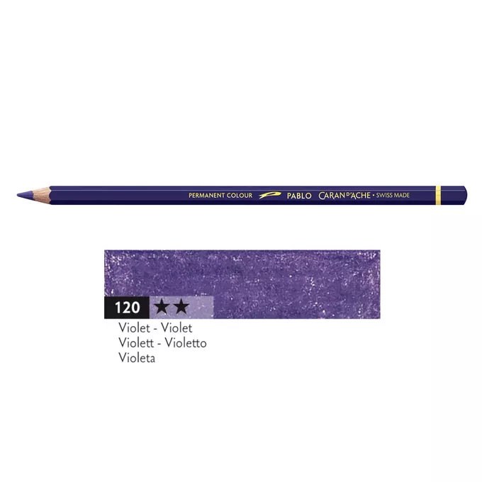 Kredka Caran d'Ache Pablo, kolor 120 Violet