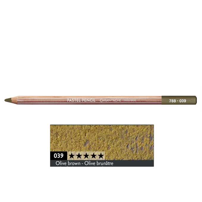 Kredka pastelowa Pastel Pencils Caran d'Ache, kolor 039 Olive Brown