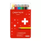 Kredki Swisscolor Caran d'Ache, 12 kolorów