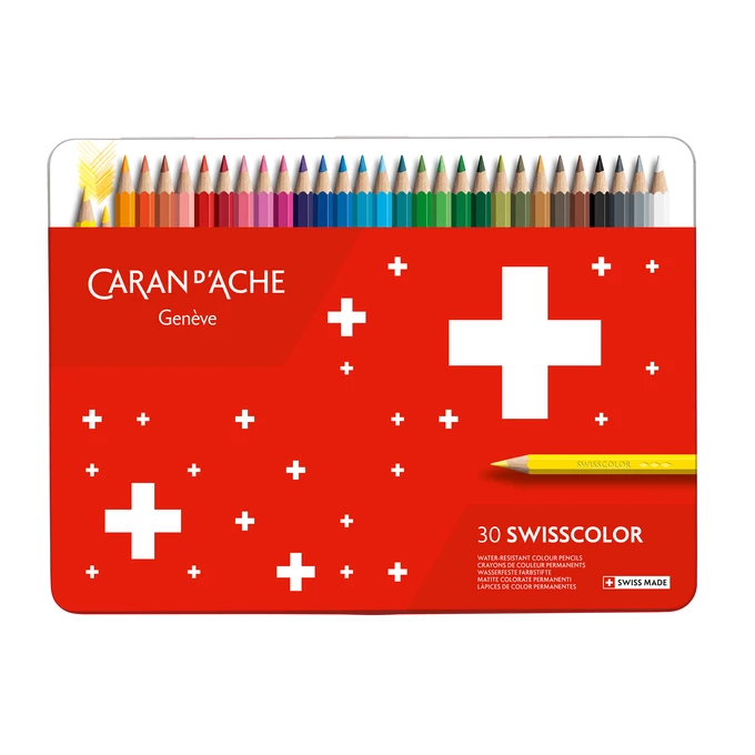 Kredki Swisscolor Caran d'Ache, 30 kolorów