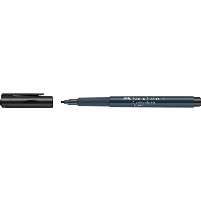 PISAK METALICZNY METALLICS FABER-CASTELL, KOLOR CZARNY (BLACKOUT)