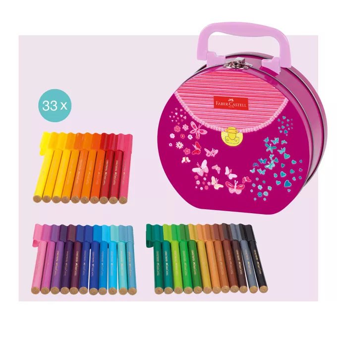 PISAKI CONNECTOR FABER-CASTELL, 33 KOLORY W TOREBCE