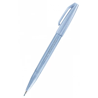 Zestaw 4 pisaków pędzelkowych do kaligrafii i liternictwa Pentel, niebieskie migdały