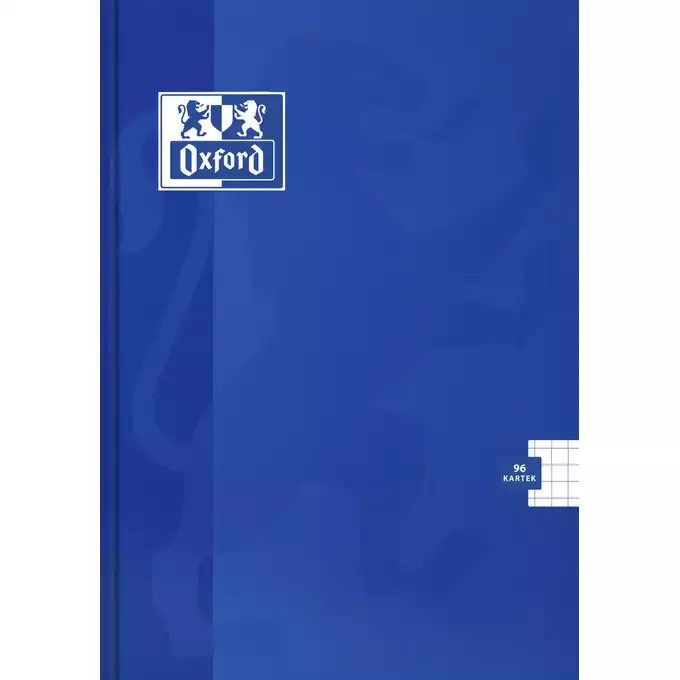 BRULION OXFORD ESSE A4, 96 KARTEK, KRATKA Z MARGINESEM, NIEBIESKI