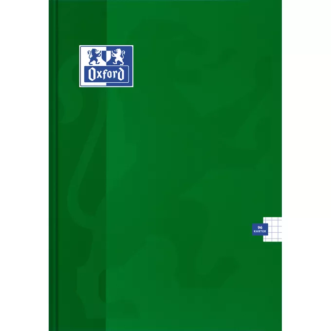 BRULION OXFORD ESSE A4, 96 KARTEK, KRATKA Z MARGINESEM, ZIELONY