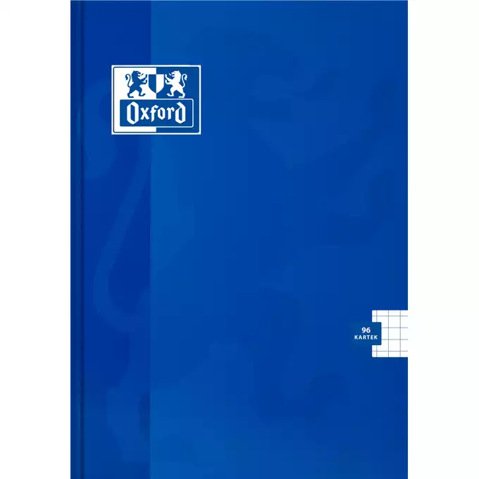 BRULION OXFORD ESSE A5, 96 KARTEK, KRATKA Z MARGINESEM, NIEBIESKI