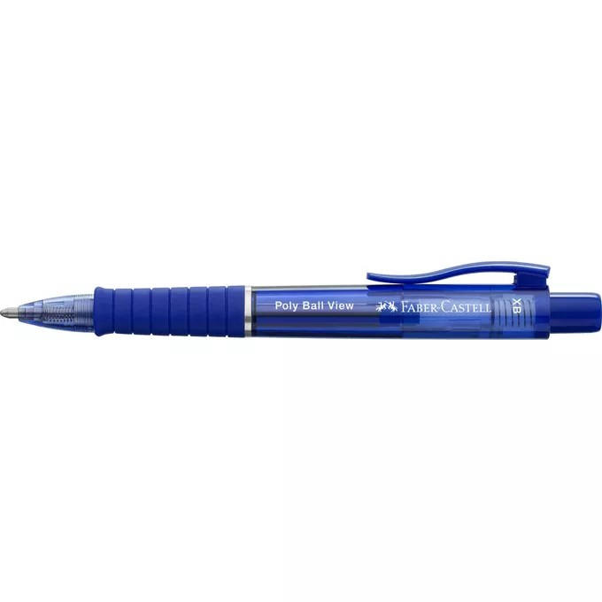 DŁUGOPIS FABER-CASTELL POLY BALL VIEW, NIEBIESKI (ADMIRAL BLUE)
