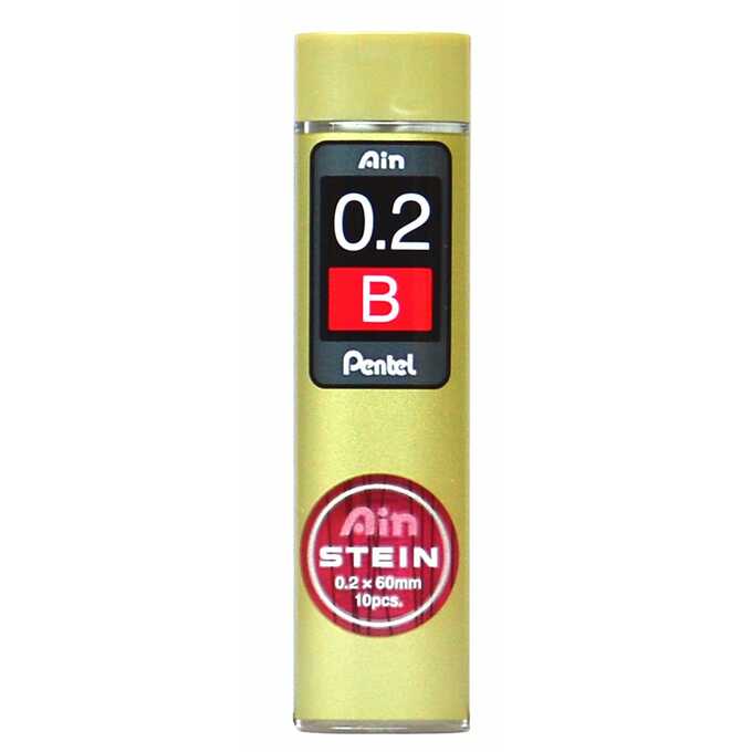 Grafity ołówkowe Pentel AIN Stein B, 0.2 mm
