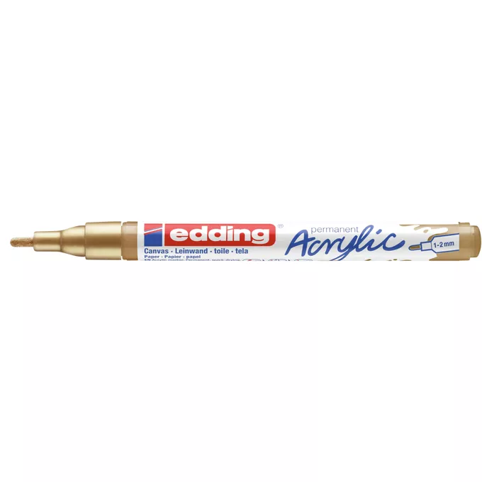 MARKER AKRYLOWY EDDING 1-2 MM, ZŁOTY
