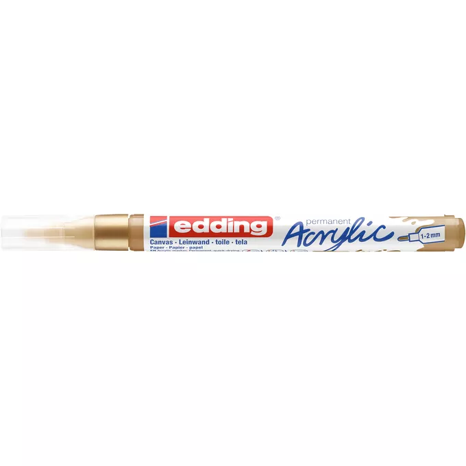 MARKER AKRYLOWY EDDING 1-2 MM, ZŁOTY