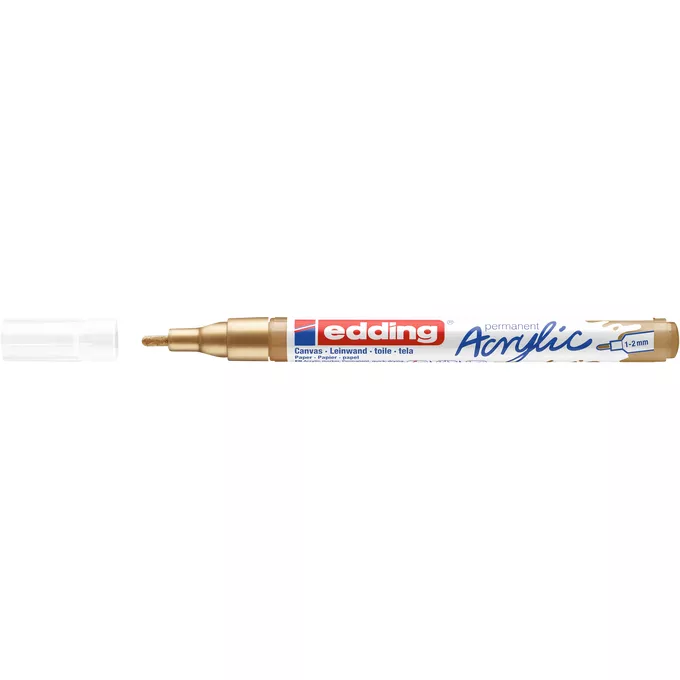 MARKER AKRYLOWY EDDING 1-2 MM, ZŁOTY