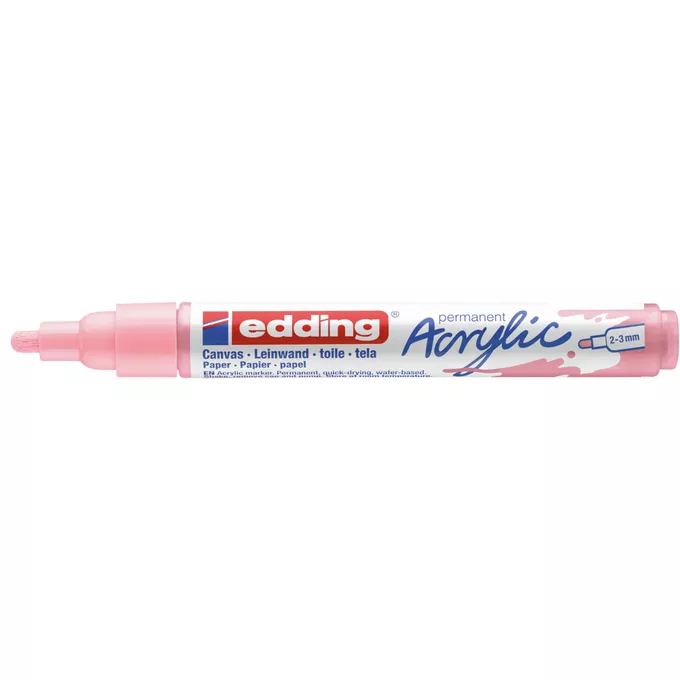 MARKER AKRYLOWY EDDING 2-3 MM, FIOŁKOWY RÓŻOWY