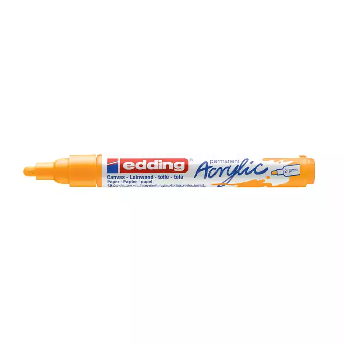 MARKER AKRYLOWY EDDING 2-3 MM, SŁONECZNY ŻÓŁTY
