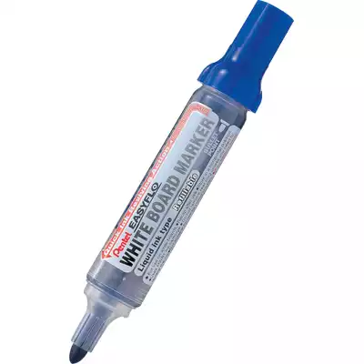 Marker Pentel do białych tablic, system ponownego napełniania, okrągła końcówka, kolor niebieski