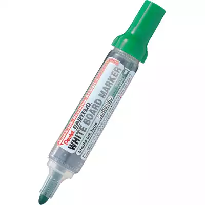 Marker Pentel do białych tablic, system ponownego napełniania, okrągła końcówka, kolor zielony