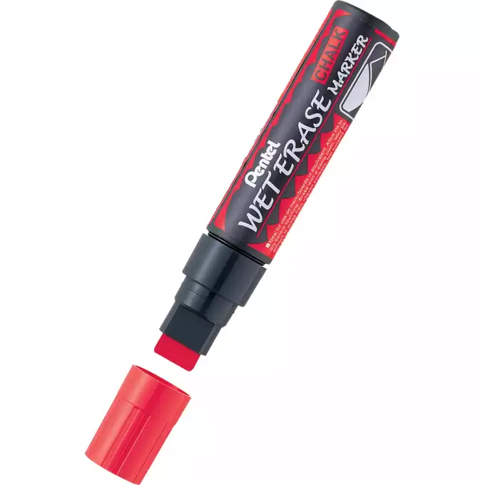 Marker kredowy Pentel Wet Erase, gruba końcówka, kolor czerwony