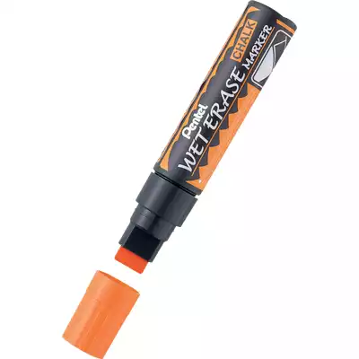 Marker kredowy Pentel Wet Erase, gruba końcówka, kolor pomarańczowy