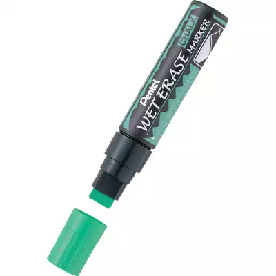 Marker kredowy Pentel Wet Erase, gruba końcówka, kolor zielony