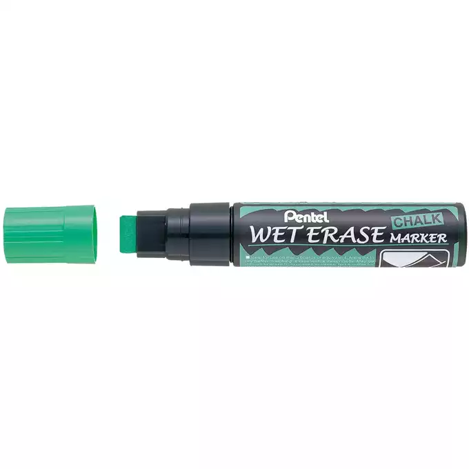 Marker kredowy Pentel Wet Erase, gruba końcówka, kolor zielony