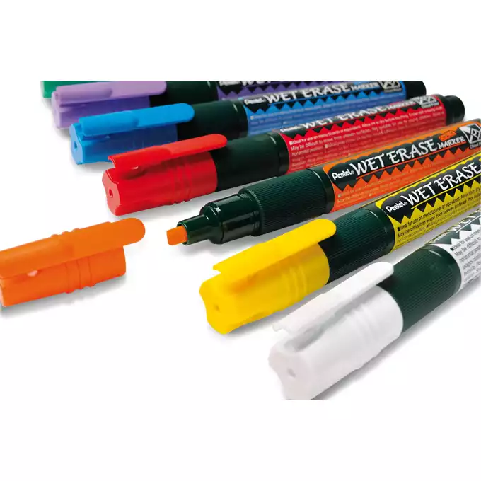 Marker kredowy Pentel Wet Erase, gruba końcówka, kolor żółty