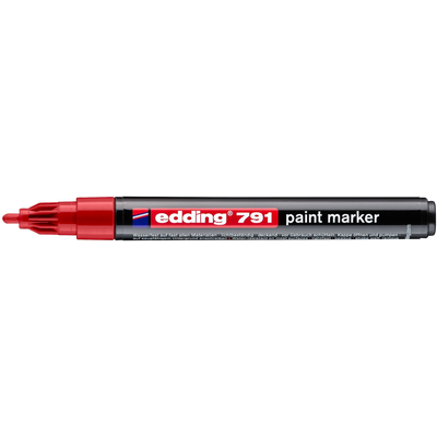 Marker olejowy Edding 791 czerwony 1-2 mm