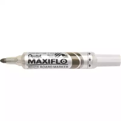 Marker z tłoczkiem Pentel Maxiflo M do białych tablic, kolor brązowy