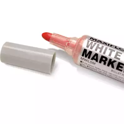 Marker z tłoczkiem Pentel Maxiflo M do białych tablic, kolor czerwony