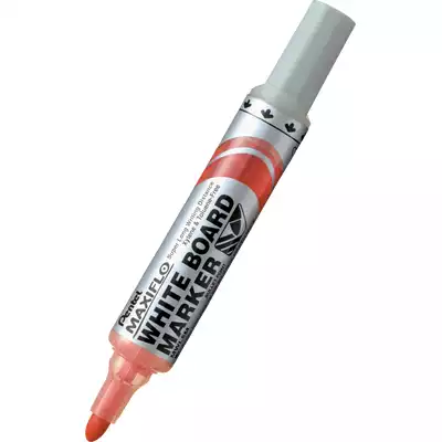 Marker z tłoczkiem Pentel Maxiflo M do białych tablic, kolor czerwony