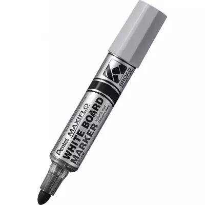 Marker z tłoczkiem Pentel Maxiflo do białych tablic, gruba końcówka W, kolor czarny