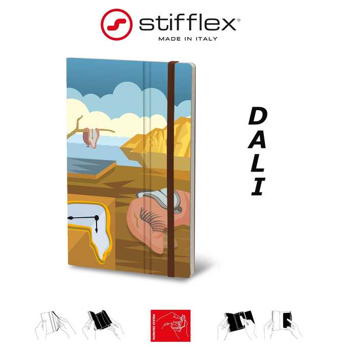 Notatnik Stifflex ART Dali, rozmiar M: 13x21 cm, 192 strony