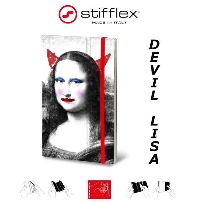 Notatnik Stifflex ART Devil Lisa, rozmiar S: 9x14cm, 144 strony