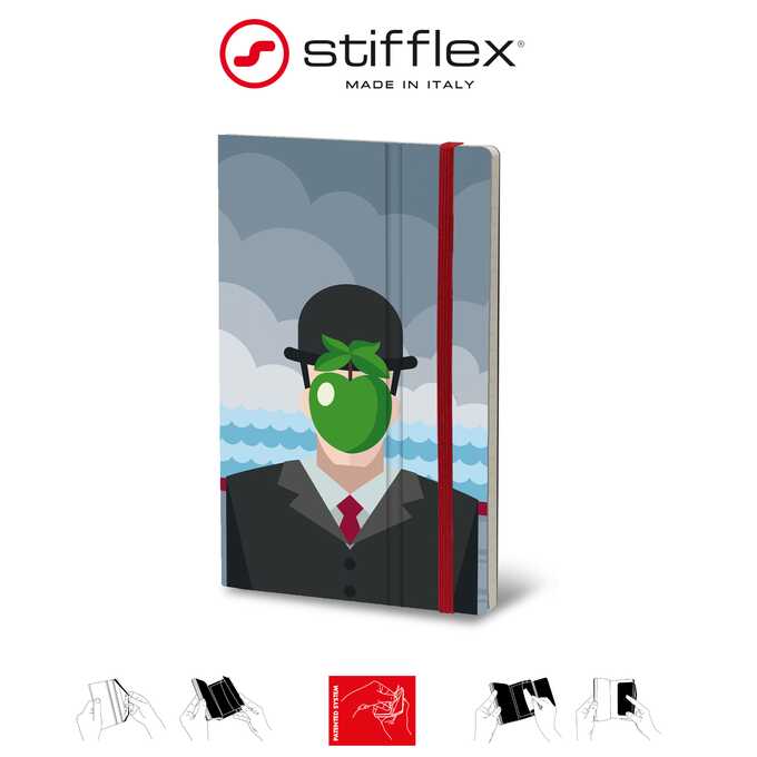 Notatnik Stifflex ART Magritte, rozmiar M: 13x21 cm, 192 strony