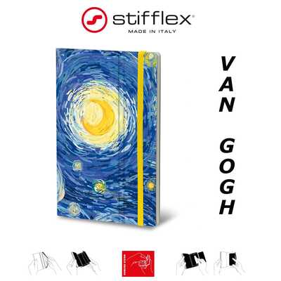 Notatnik Stifflex ART Van Gogh, rozmiar S: 9x14 cm, 144 strony