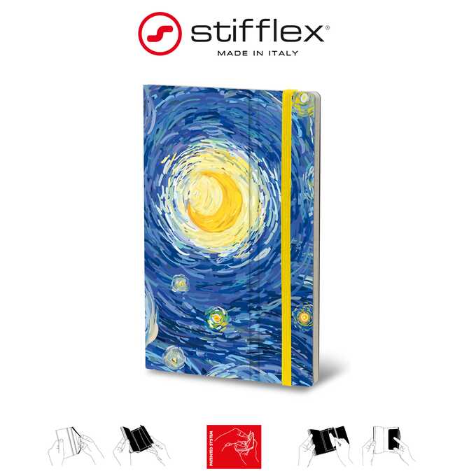Notatnik Stifflex ART Van Gogh, rozmiar S: 9x14 cm, 144 strony