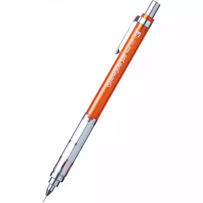 Ołówek automatyczny GRAPHGEAR 300 Pentel, 0.3 mm, pomarańczowy