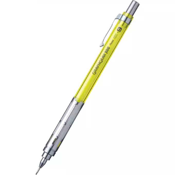 Ołówek automatyczny GRAPHGEAR 300 Pentel, 0.9 mm, żółty