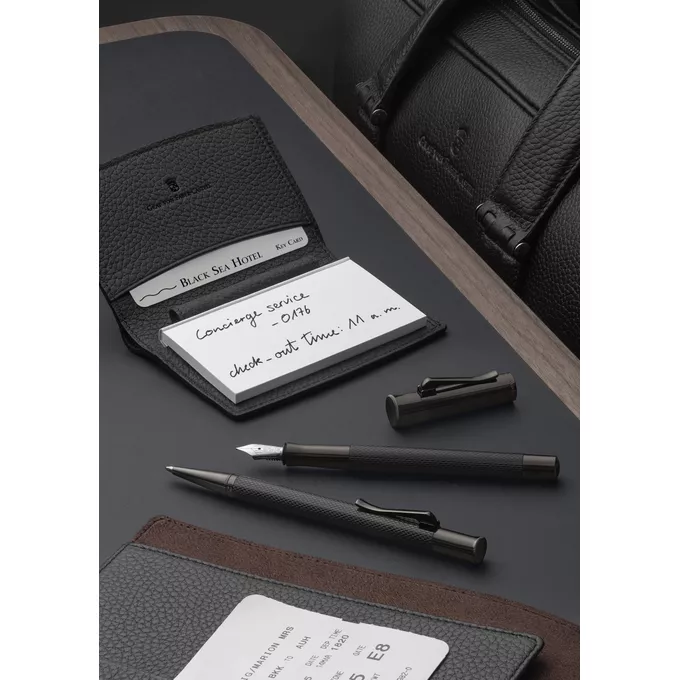 PIÓRO KULKOWE GUILLOCHE BLACK EDITION GRAF VON FABER-CASTELL