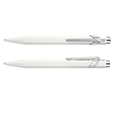 Pióro kulkowe Caran d’Ache 849, białe