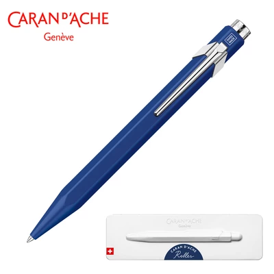 Pióro kulkowe Caran d’Ache 849, niebieskie w pudełku