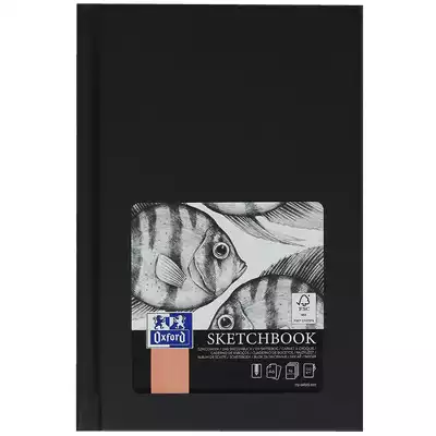 SZKICOWNIK OXFORD SKETCHBOOK SZYTY, 96 KARTEK A6, CZARNY