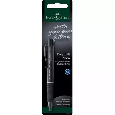 DŁUGOPIS FABER-CASTELL POLY BALL VIEW NA BLISTRZE, MIX KOLORÓW