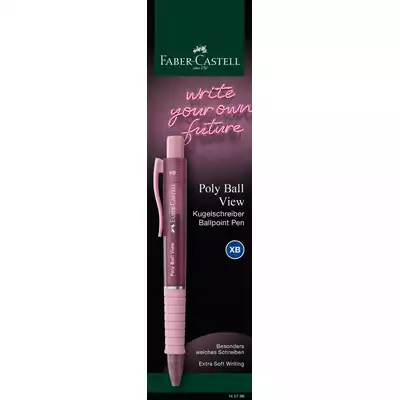 DŁUGOPIS FABER-CASTELL POLY BALL VIEW NA BLISTRZE, MIX KOLORÓW