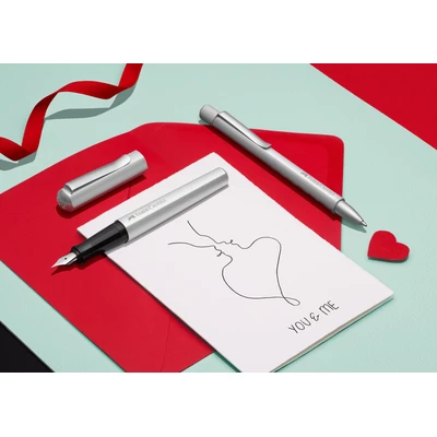 DŁUGOPIS HEXO FABER-CASTELL, SREBRNY MATOWY