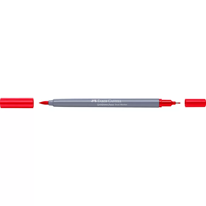 DWUSTRONNY PISAK AKWARELOWY FABER-CASTELL GOLDFABER AQUA, 121 BLADA CZERWIEŃ KWIATU GERANIUM
