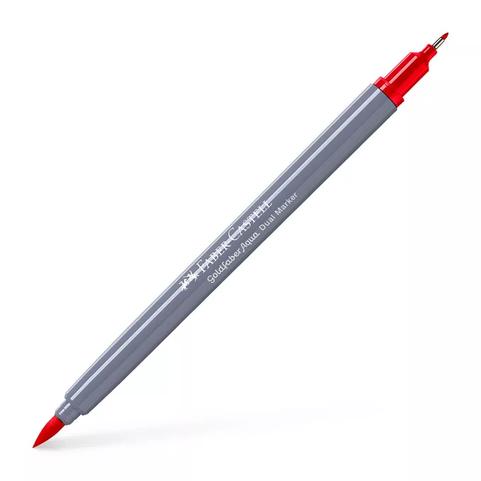 DWUSTRONNY PISAK AKWARELOWY FABER-CASTELL GOLDFABER AQUA, 121 BLADA CZERWIEŃ KWIATU GERANIUM