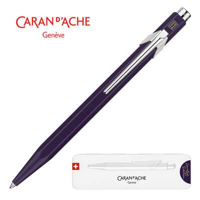 Długopis Caran d'Ache 849 Dark Purple, w pudełku