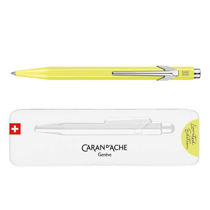 Długopis Caran d'Ache 849 Neon Yellow, w pudełku