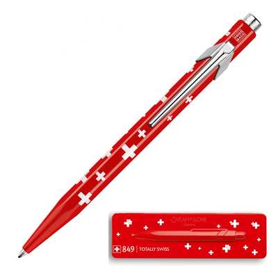 Długopis Caran d’Ache 849 Totally Swiss w pudełku, flaga Szwajcarii