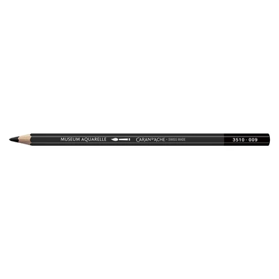 Kredka akwarelowa Caran d'Ache Museum Aquarelle, 009 Black - Czarna